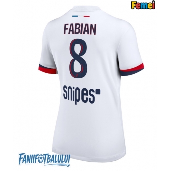 Paris Saint-Germain Fabian Ruiz #8 Tricou Fotbal Replică 2025-26 Femei Deplasare